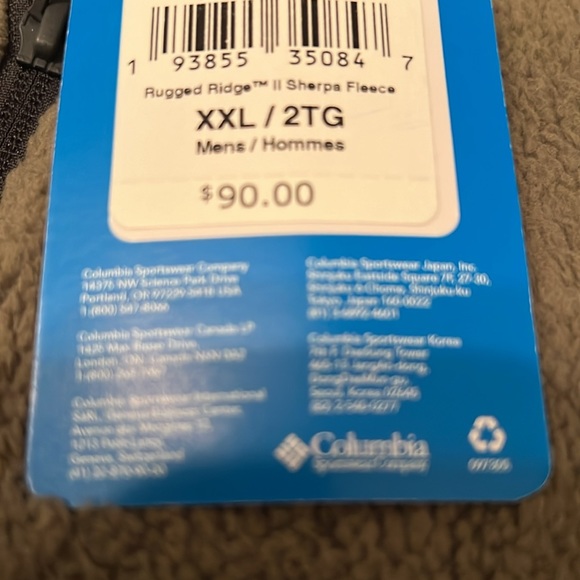 New XXL  Sherpa fleece jacket by COLUMBIA. - Picture 5 of 5